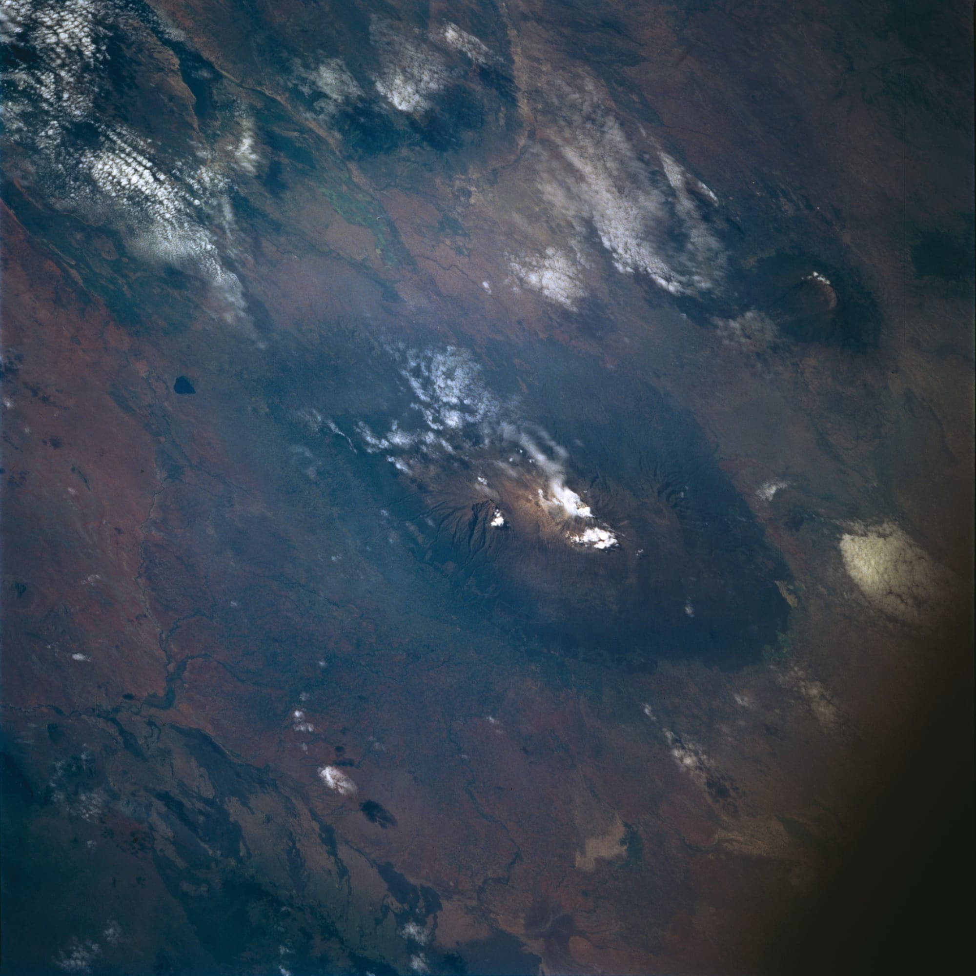 Mount Kilimanjaro photographed from the Space Shuttle Endeavour